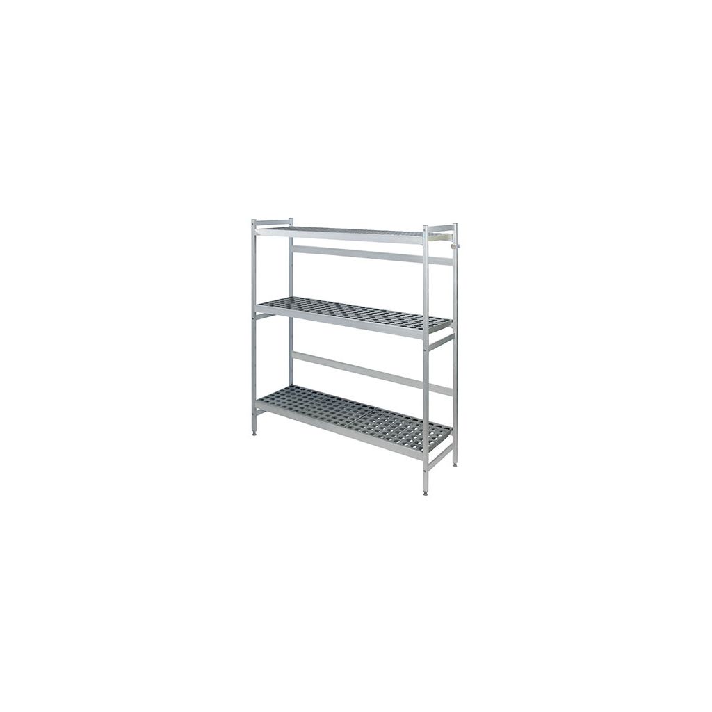 Full 3 Tier Modular Shelving Set with 2 Post Frames