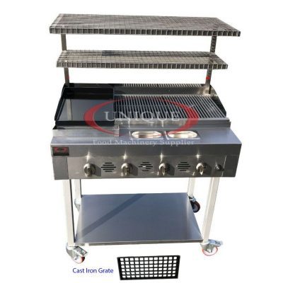4 Burner New Gas Char-Grill/ Lavarock/ Griddle/ Charcoal BBQ Grill