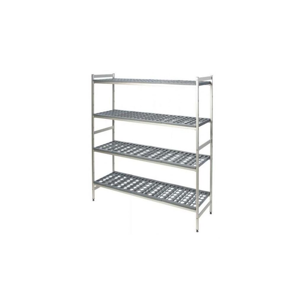 Full 4 Tier Modular Shelving Set with 2 Post Frames