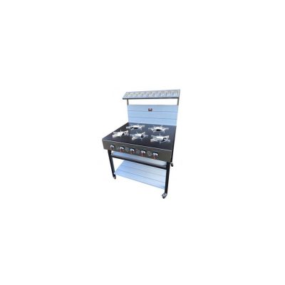 5 Burner Commercial  Gas Cooker Indian Style