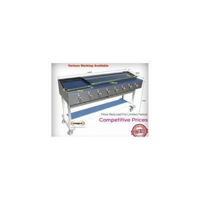 8 Burner Gas Char-Grill/ Charcoal BBQ Grill Heavy Duty