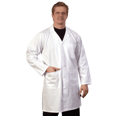 Unisex Hygiene Coat WHITE