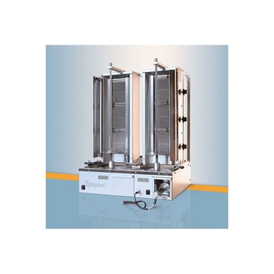 EasyCut Double Gas Doner Kebab Machine - 3 + 3 Burners