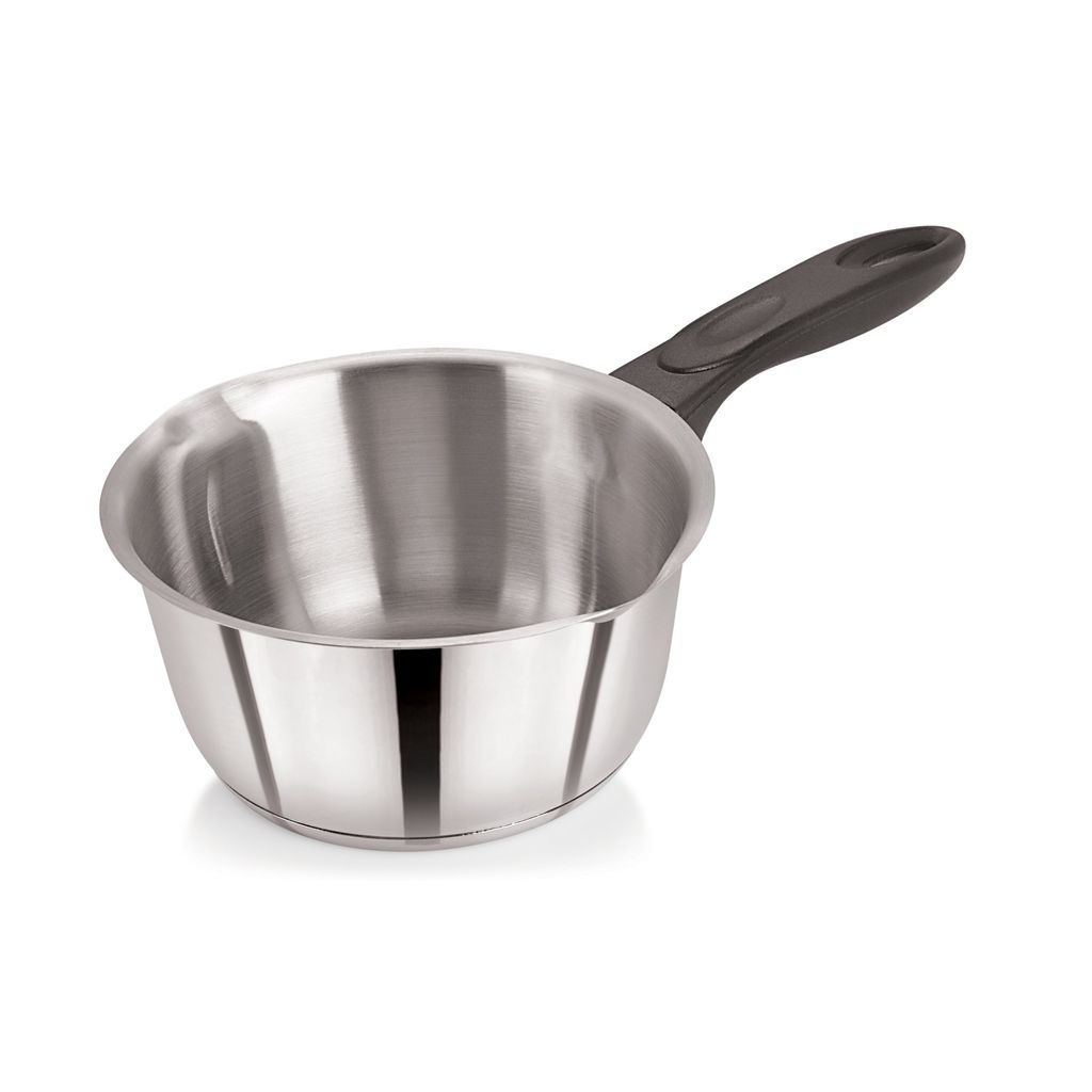 20cm Stainless Steel Milk Pan Tapered Double Lipped (5262)