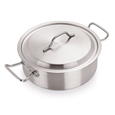 24cm Stainless Steel Low Casserole (5015)