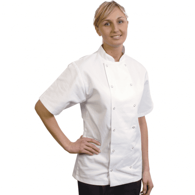 Chef's Jacket Short Sleeve WHITE