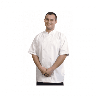 Chef's Jacket Short Sleeve WHITE