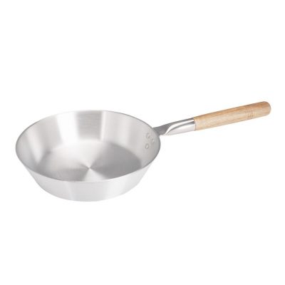24cm Aluminium Heavy Duty Frypan Wood Handle (9020)