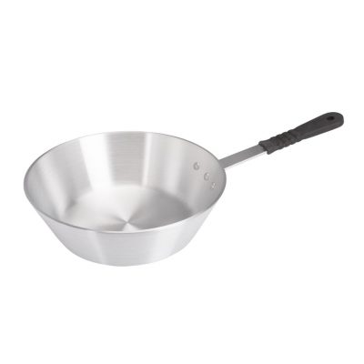 24cm Aluminium Heavy Duty Extra Deep Frypan Silicone Handle (9026)